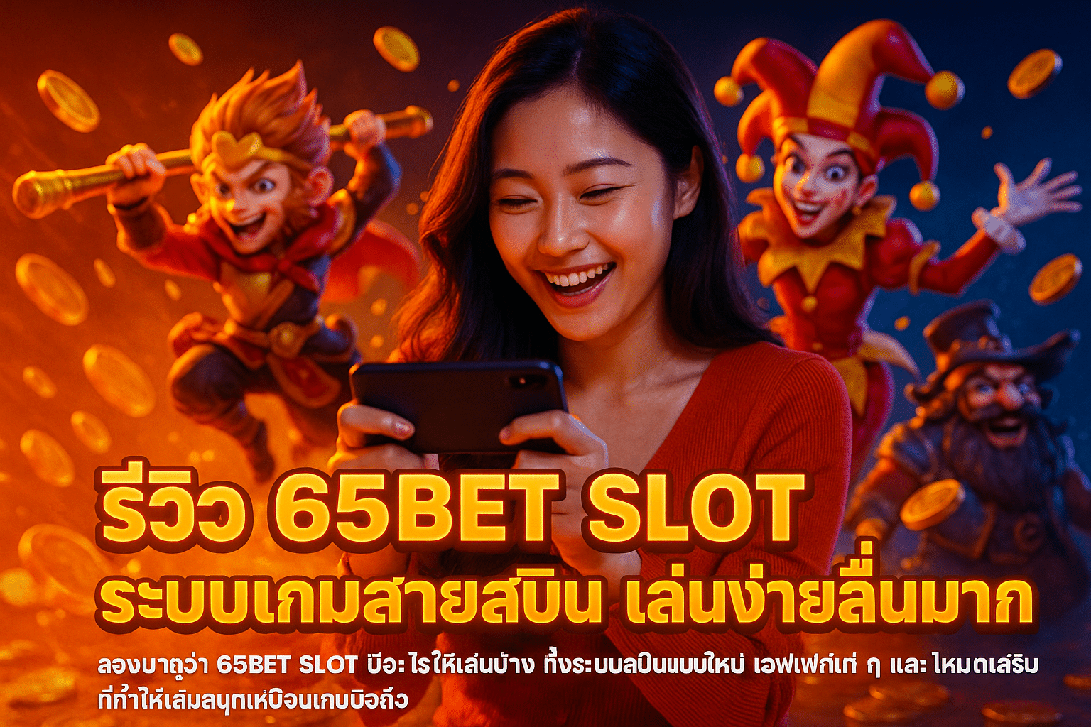รีวิว 65BET SLOT ระบบเกมสายสปิน เล่นง่ายลื่นมาก