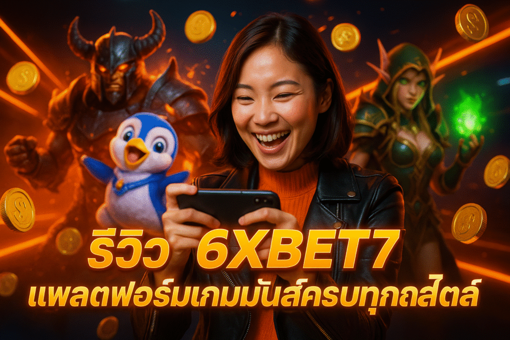 รีวิว 6XBET7 แพลตฟอร์มเกมมันส์ครบทุกสไตล์