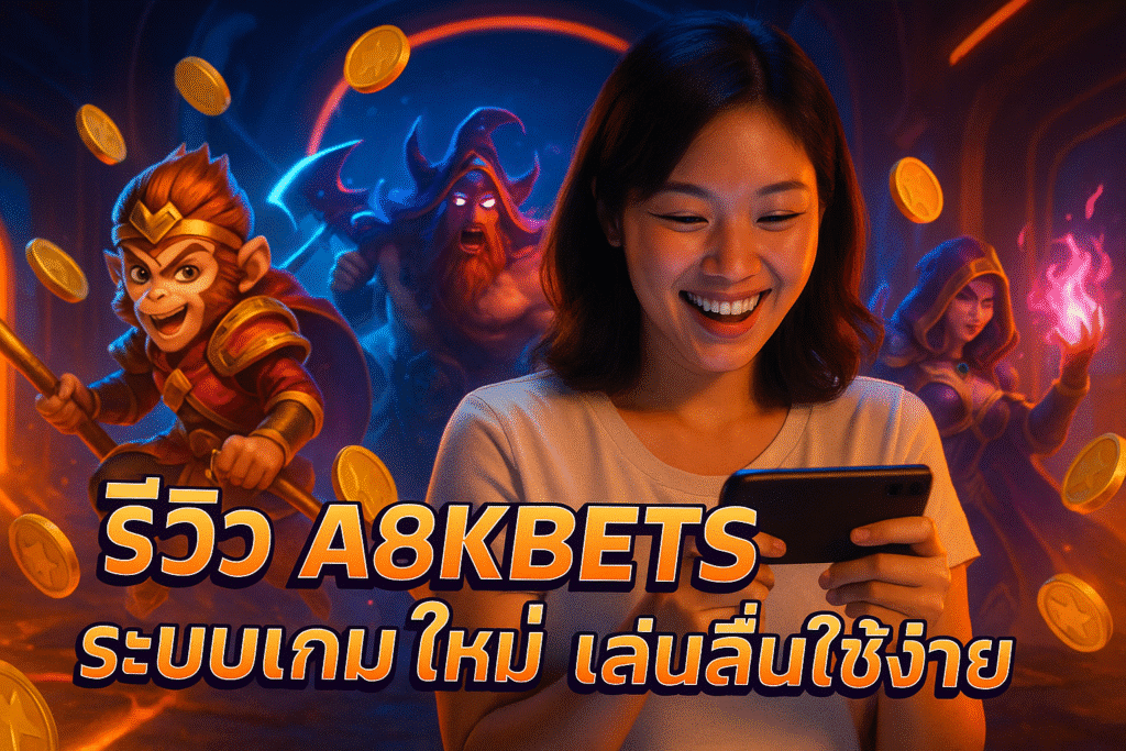 รีวิว A8KBETS ระบบเกมใหม่ เล่นลื่นใช้ง่าย